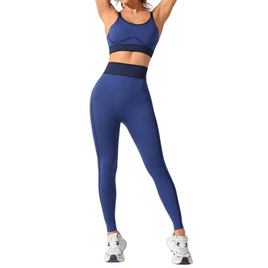 HIGH WAIST LEGGINGS ACTIVE SET SCOOP NECK