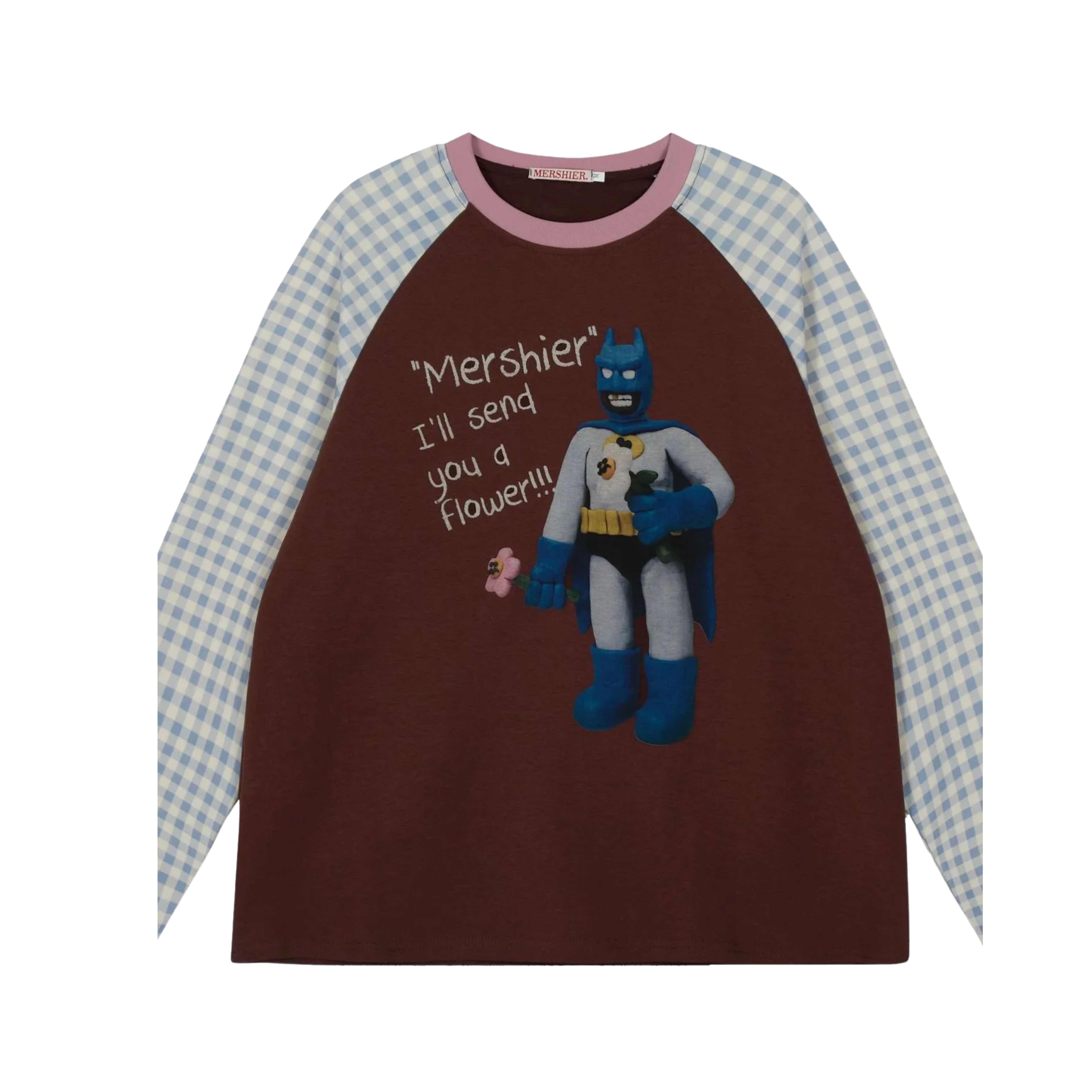 URBAN EDGE MEETS CLASSIC PLAID: MEN’S GRAPHIC LONG SLEEVE TEE