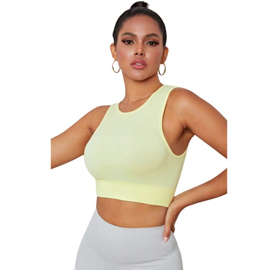 ROUND NECK LONG ACTIVE BRA
