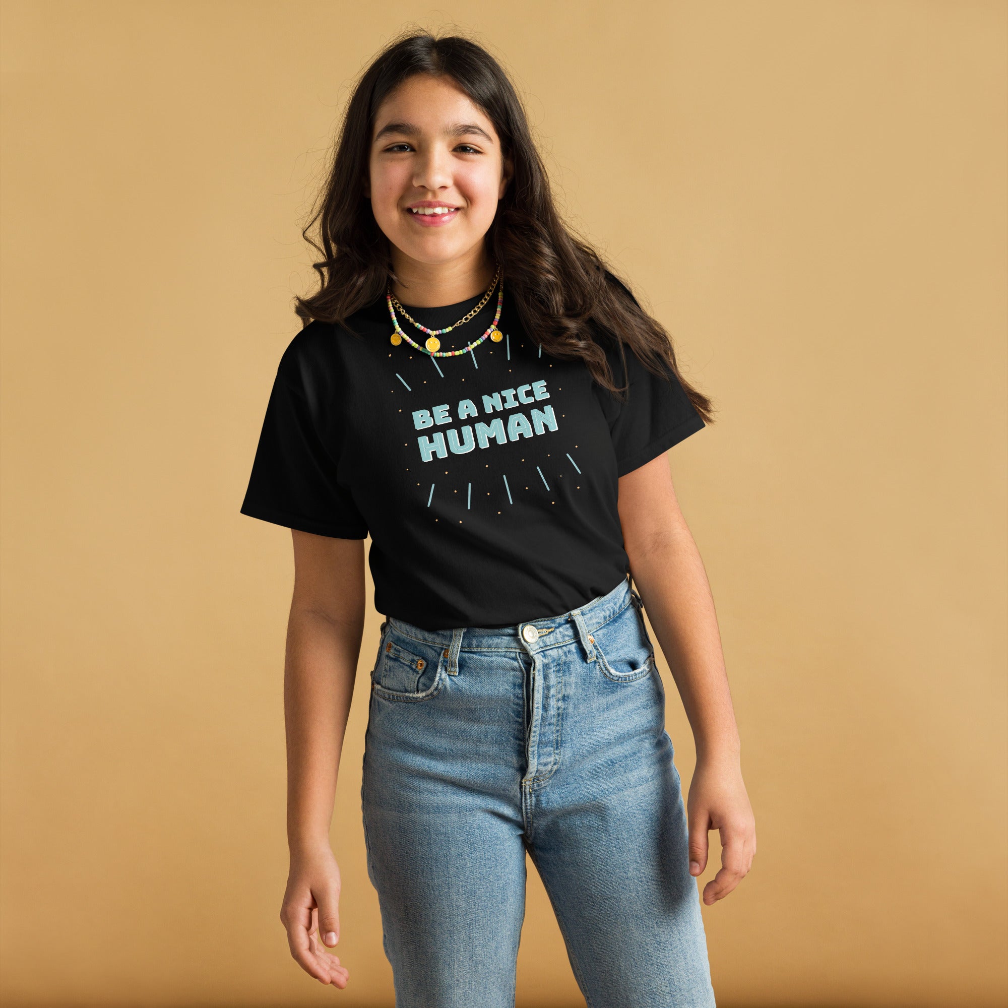 youth classic tee black